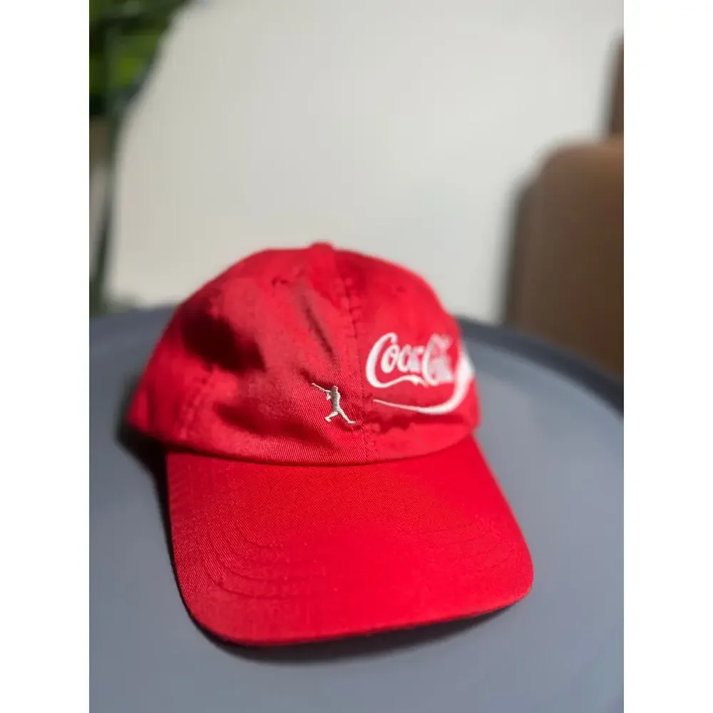 Coca Cola Baseball Hat Red Embroidered Soft Strapback Cap Coke Novelty